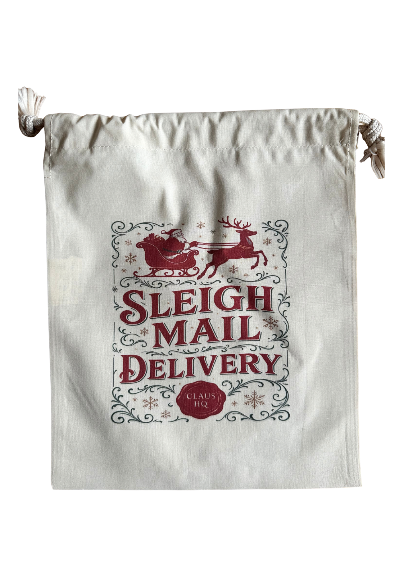 soch and co – wholesale Gift bag – Sleigh mail delivery Christmas drawstring gift bag0