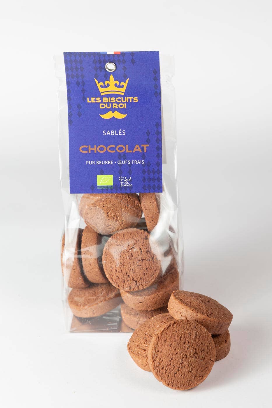 Les Biscuits du Roi - Vendita all'ingrosso Biscotti - Biscotto al burro al cioccolato in confezione da 60 g0