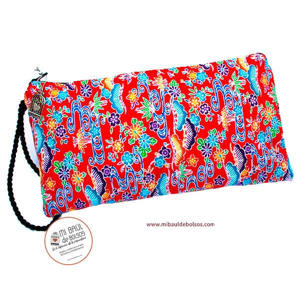 Cartera de mano "Bingata Roja" para venta al por mayor de Mi Baúl de Bolsos