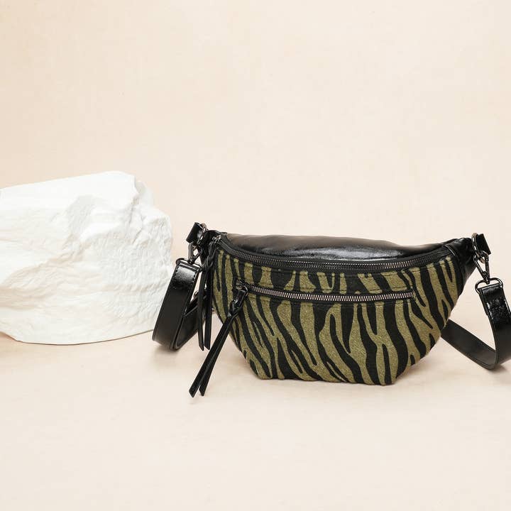 INES DELAURE – wholesale Kurirväska - Dam – Bi-material banan, olika tryck