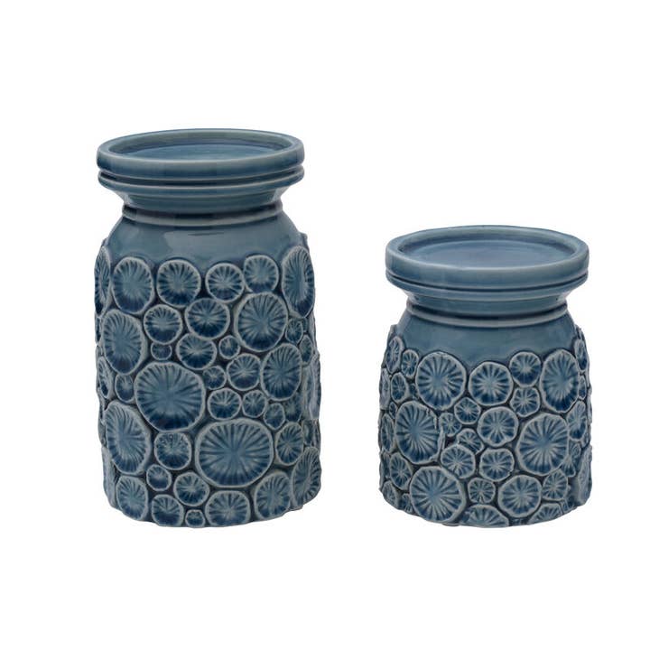 Fitz and Floyd® Mikasa® Pfaltzgraff® - Wholesale Candle Holder - Fitz & Floyd Coastal Hme Pillar CndleHolder Brown Bx Pkg