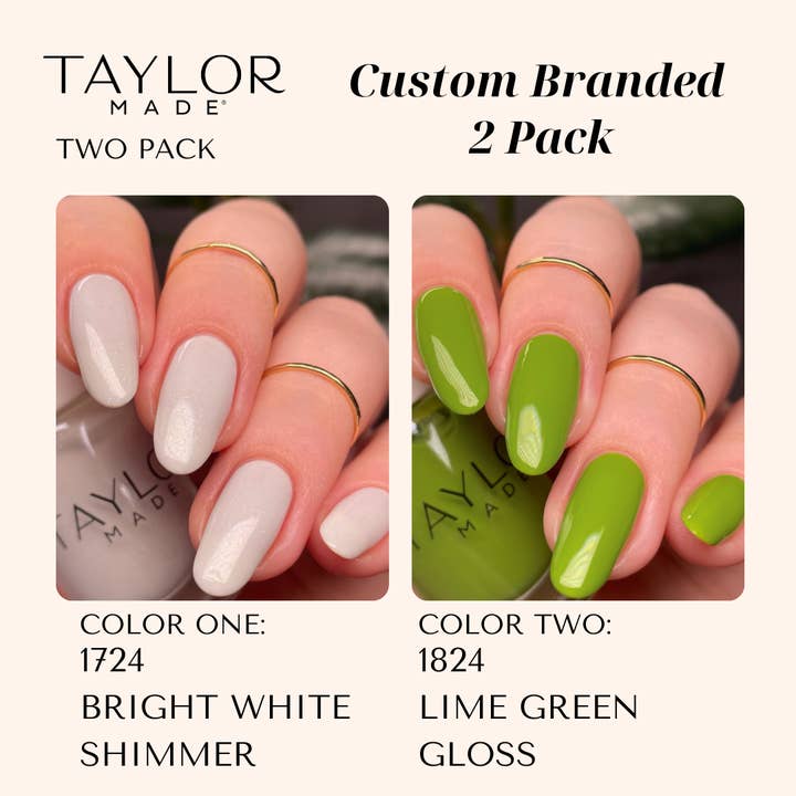 Taylor Made Polish - Vendita all'ingrosso Smalto per unghie - Smalto per unghie personalizzato: confezione da 2 a lunga tenuta + vegano + non tossico254