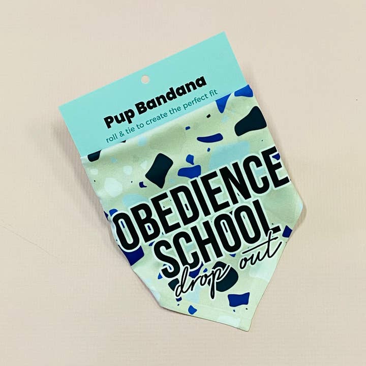 Obedience School Drop Out Dog Bandana for wholesale by The Dapper Paw