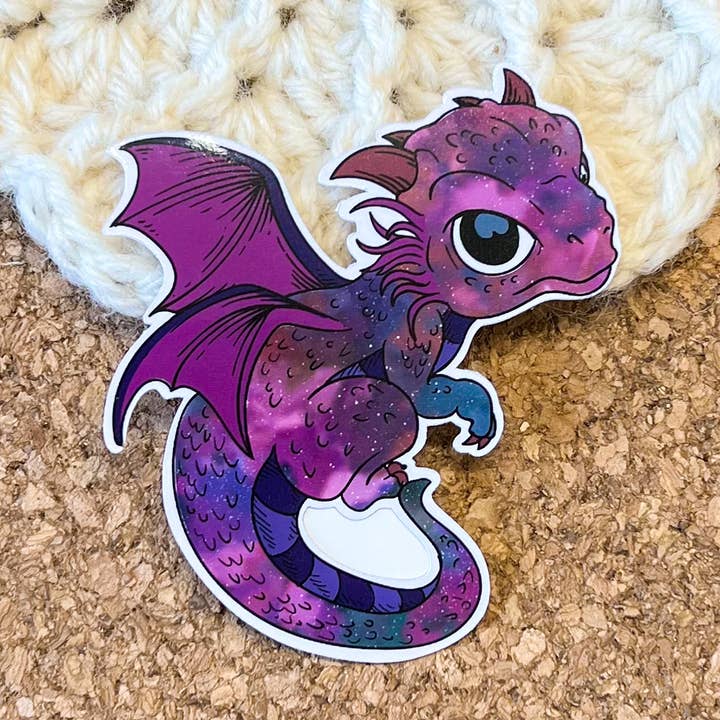 Galaxy Dragon Vinyl Sticker for wholesale by Sweet Humors