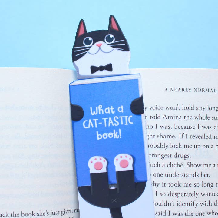 Tuxedo Cat Bladwijzer voor wholesale door Vanessa Forte Art