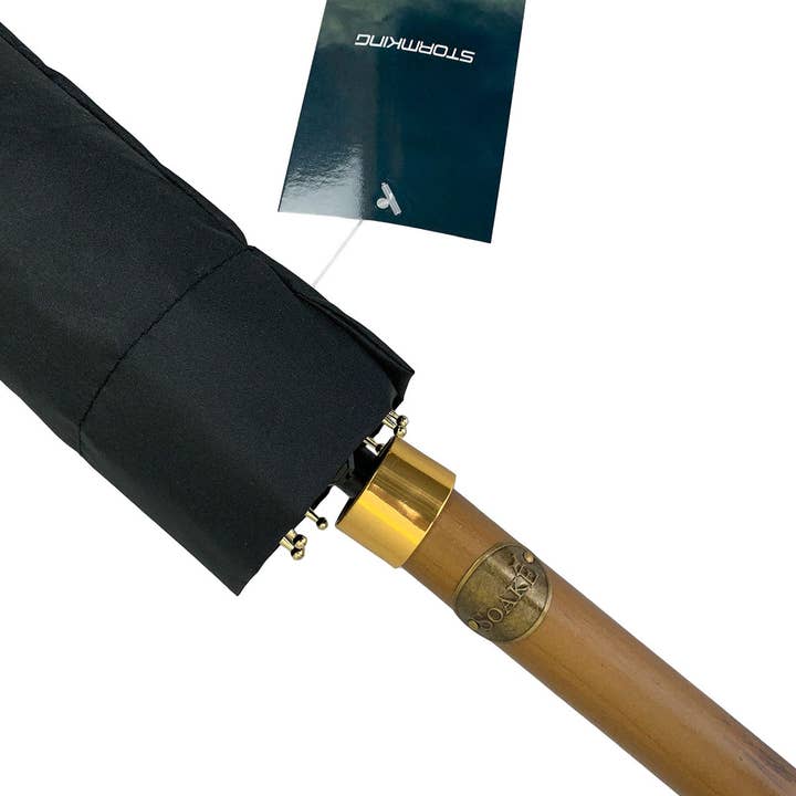 Soake – wholesale Umbrella – men's – Storm King Classic 120 Black Gents Umbrella by Soake1