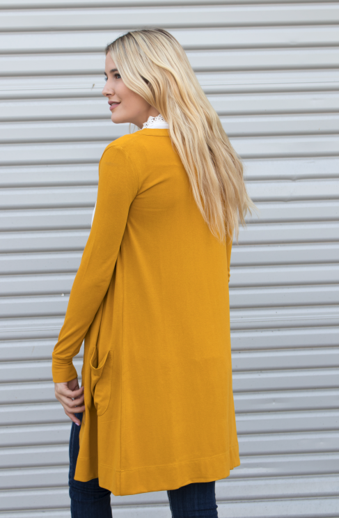 Tickled Teal - Wholesale Cardigan - Women's - Long Pocket Cardigan6