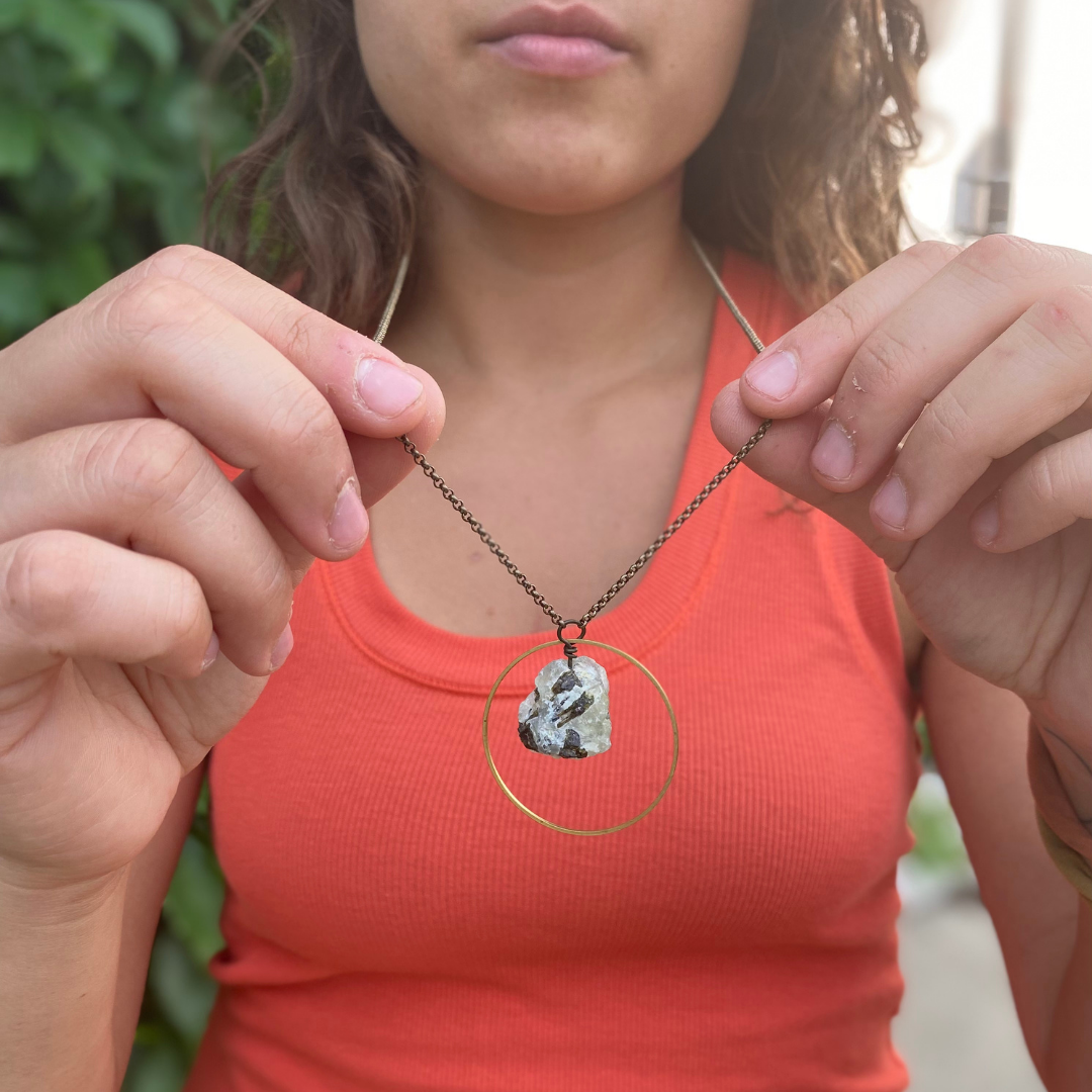 Seeds - Wholesale Pendant/Charm Necklace - Medina Seeds Pack | Rough Cut Semi-Precious Stones Brass12