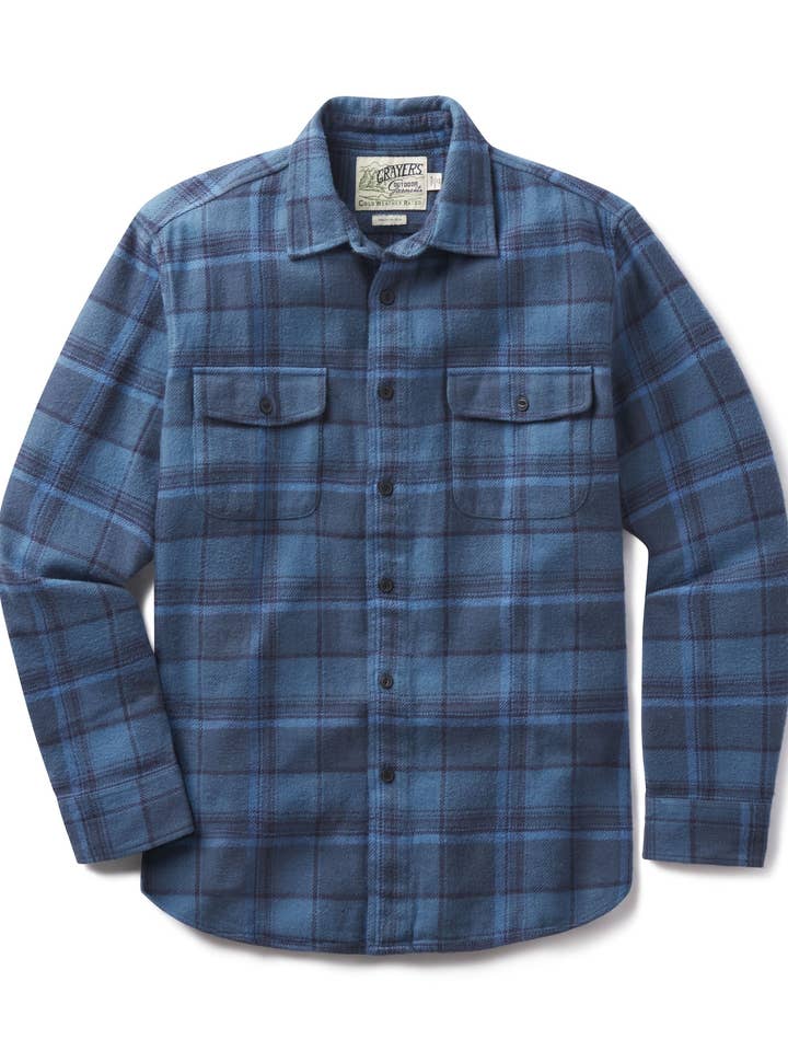 Flanella Pesante Heritage Scarboro - Blu Navy Auburn per la vendita all'ingrosso da parte di Grayers