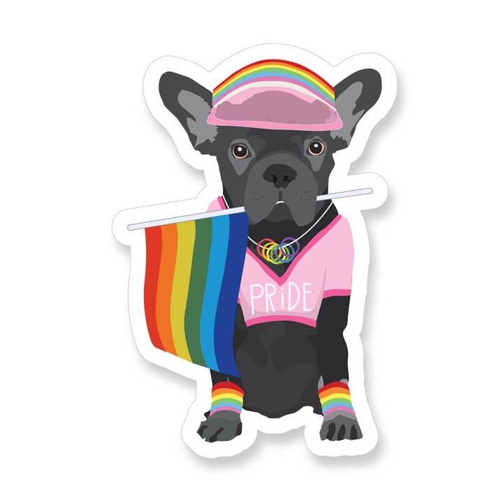 Apartment 2 Cards - Wholesale Sticker - Frenchie Gay Pride Vinyl Sticker0