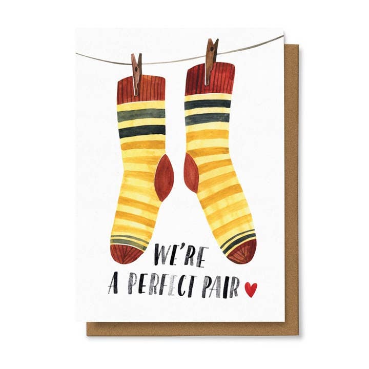 We'Re A Perfect Pair Card 4X6 for wholesale by Chaukiss