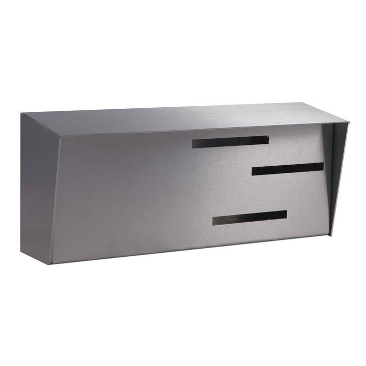 Modern Mailbox | Mid Century - Stainless Steel for wholesale by Modern Mailbox