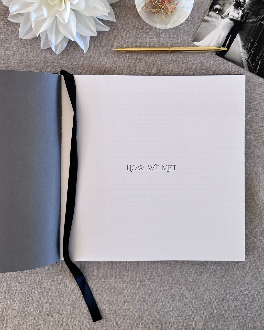 Premium Ivory Leather "Two Hearts - A Love Story" Couples Journal for wholesale on Faire7