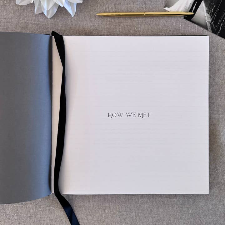 Premium Ivory Leather "Two Hearts - A Love Story" Couples Journal for wholesale on Faire7