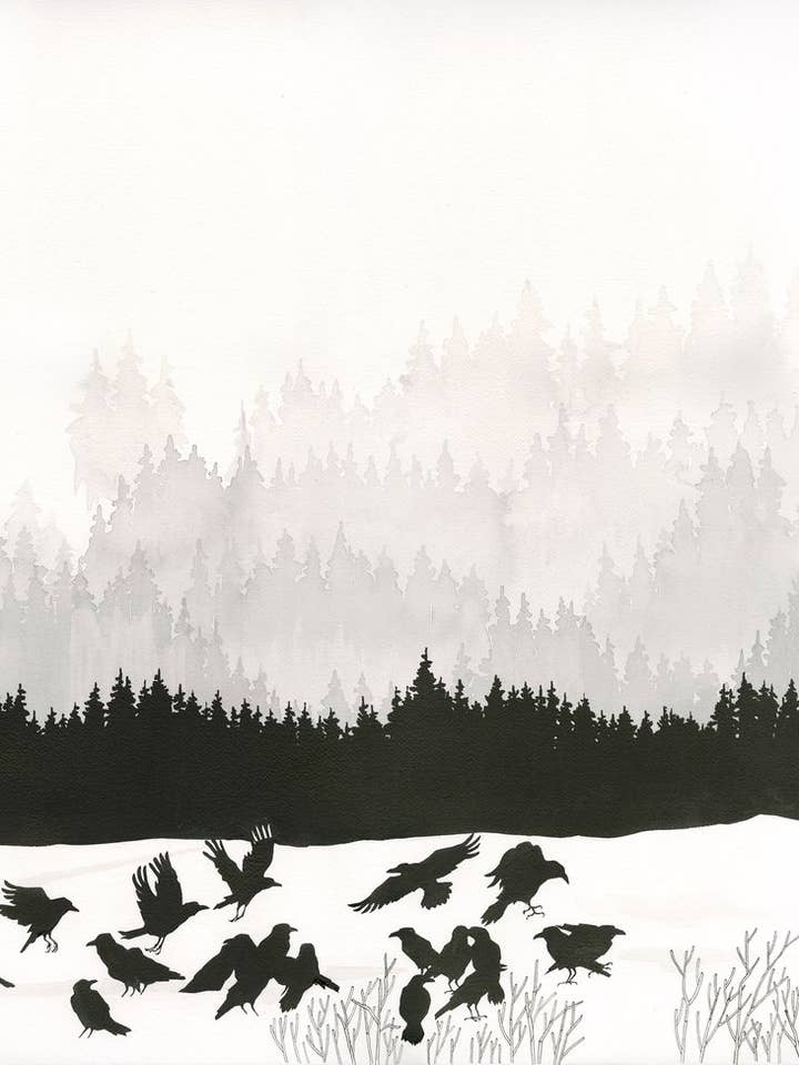 Lost landscape card for wholesale by Mattie Rose Art