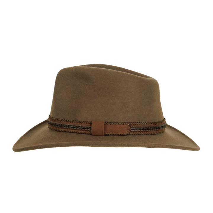 American Hat Makers - Wholesale Cowboy Hat - Unisex - Crushable Wool Felt Outback Hat - Style Zion7