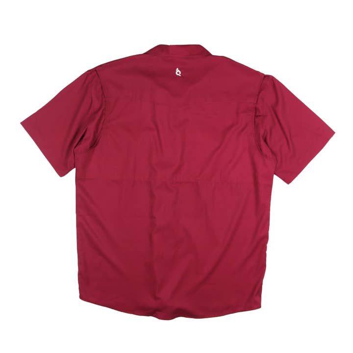 BlueQuail Clothing Co. - Wholesale Button Down Shirt - Men's - Men's - Gameday Maroon Pearl Snap Short Sleeve Shirt