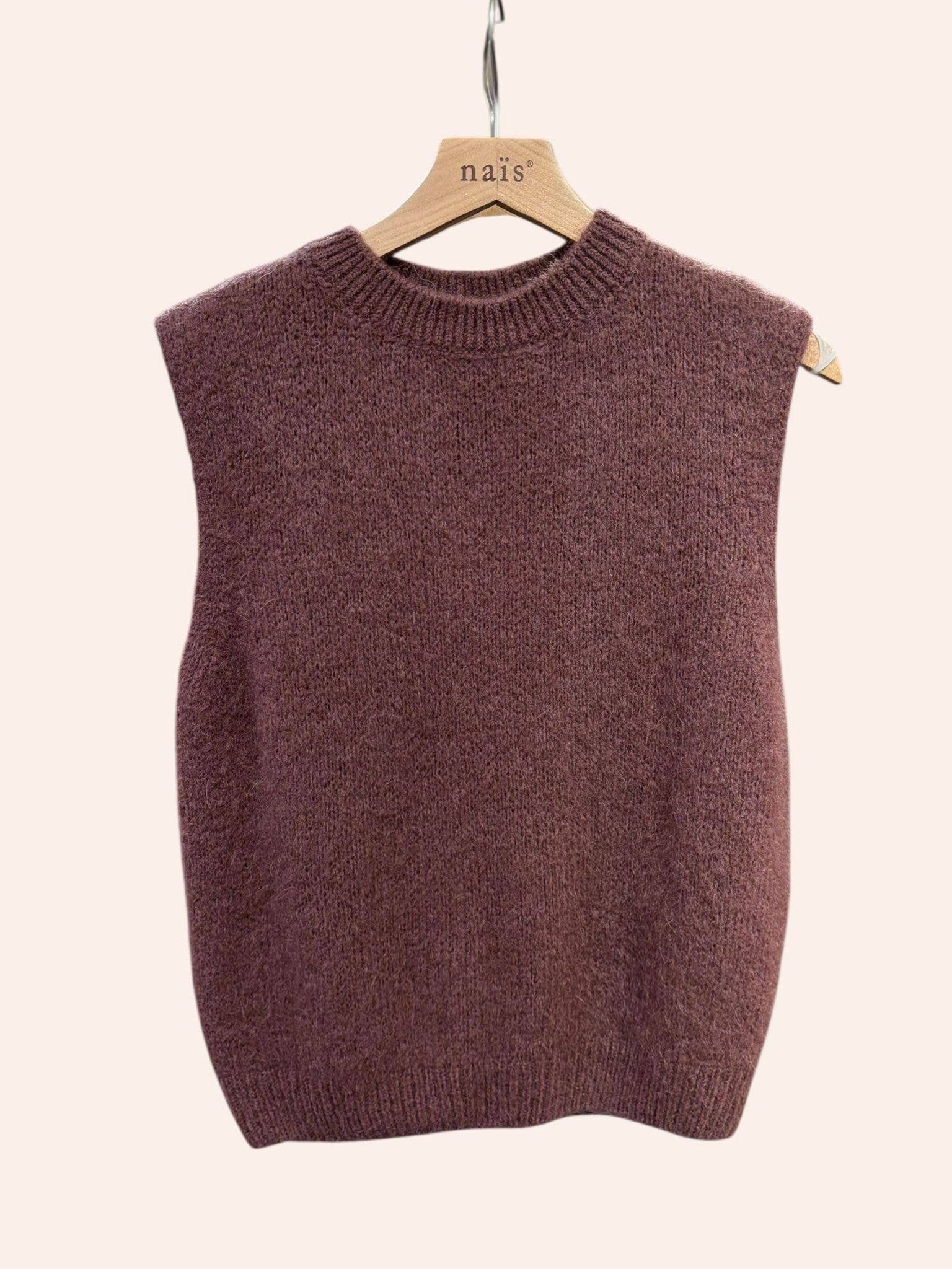 NAÏS PARIS - Wholesale Knit Sweater - Women's - Round neck sleeveless sweater in kid mohair and wool17
