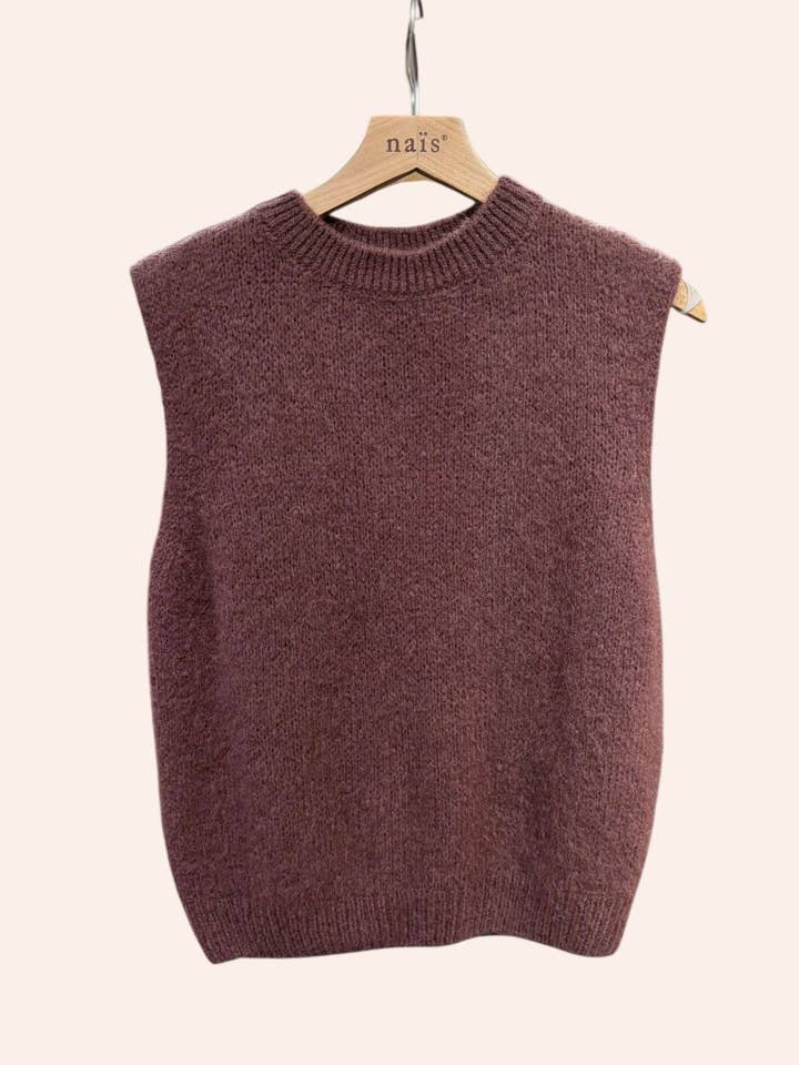 NAÏS PARIS - Wholesale Knit Sweater - Women's - Round neck sleeveless sweater in kid mohair and wool17