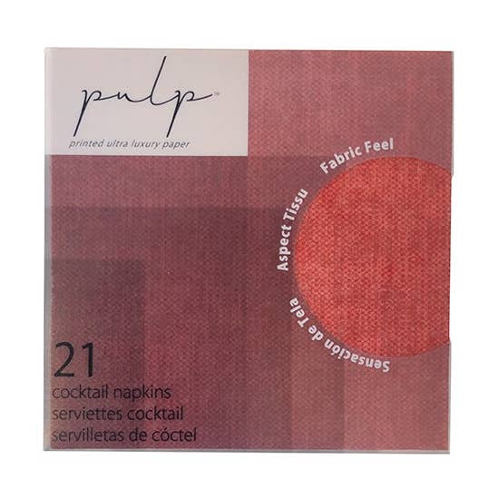Volume 1 Cocktail Napkin 21 Pc Paprika for wholesale by Pulp