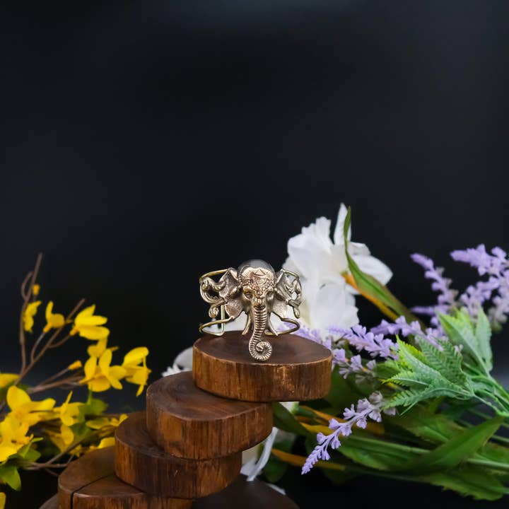 Karma Nepal Crafts - Wholesale Cuff Bracelet - Handmade Boho Elephant Adjustable Bracelet