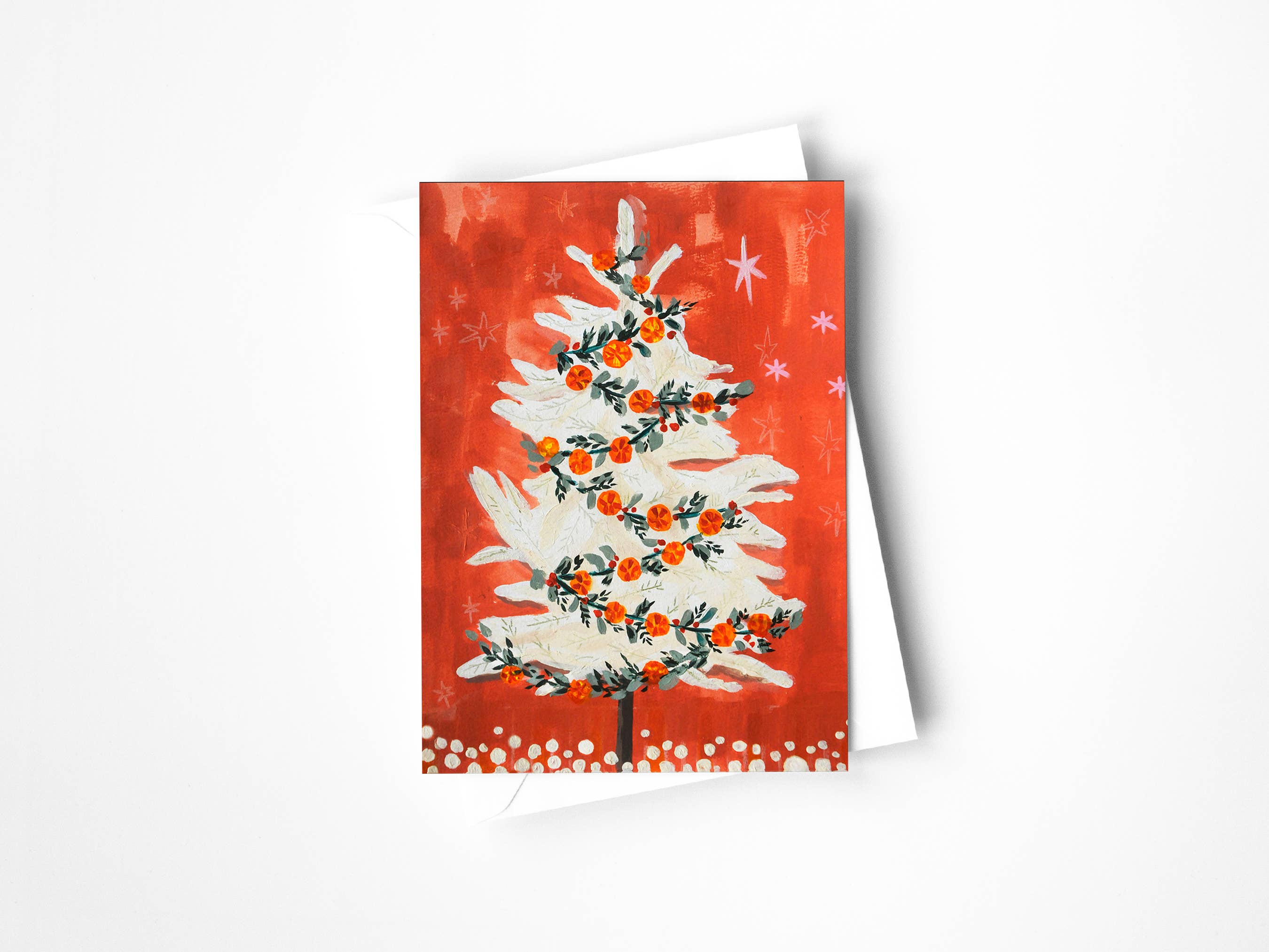 Kaley Alie Art - Wholesale Christmas Card - Vintage Tree Card