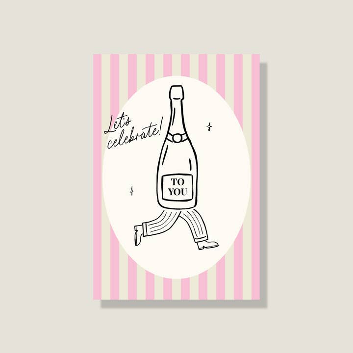 LIFEOFLONE - Wholesale Postcard - Postcard 'Let's celebrate'