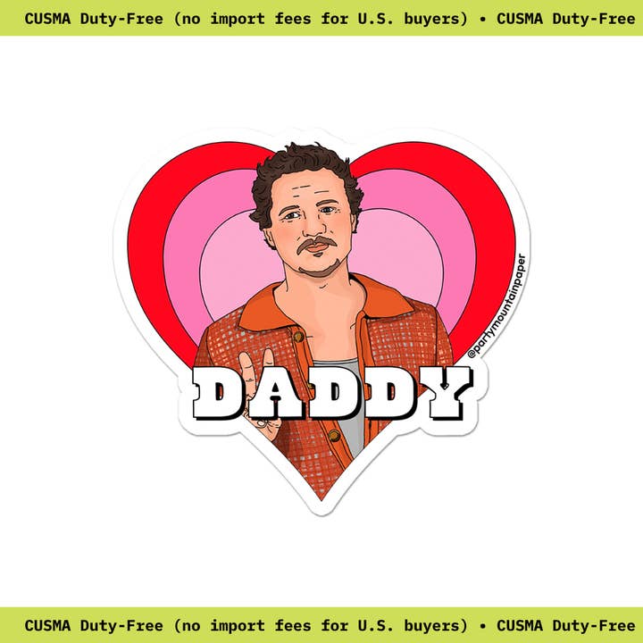 Autocollant Pedro Daddy pour la vente par Party Mountain Paper co.