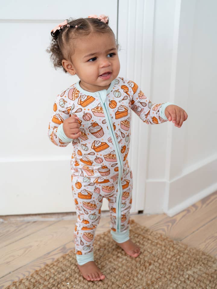 Boosh Baby - Wholesale Sleepwear Bottom - Kids - (NEW!) Holiday Baking 🥧 ✨Zippy Bamboo Pajama | Convertible1