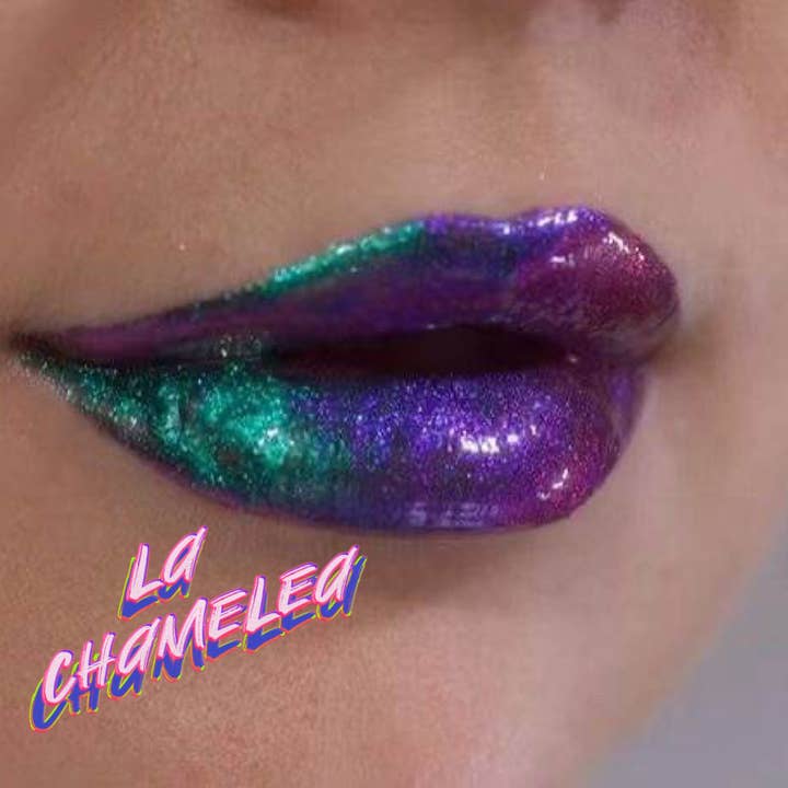 Inked Doll Cosmetics - Wholesale Lip Gloss - “DEADLY VENOM” DUO CHROME LIPGLOSS