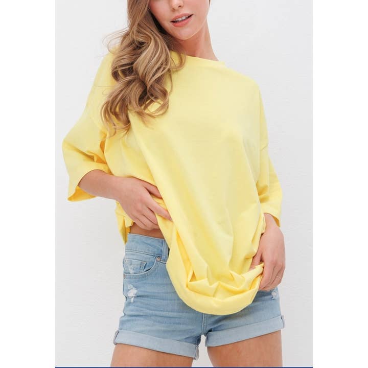 Coloring You - Wholesale Tunic - Women's - OVERSIZE KNIT TEE SHIRT1