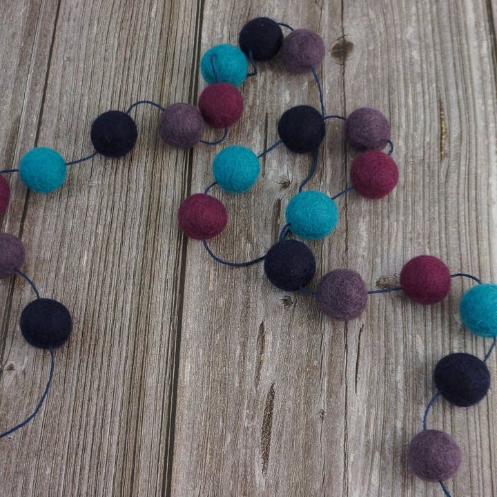 AKUKU - Wholesale Bunting/garland - Pom Pom Garland. Eid Mubarak. Eid Decoration. Ramadan Decoration. Felt Balls Garland. Felt Pompom Garland. Ramadan Decor4