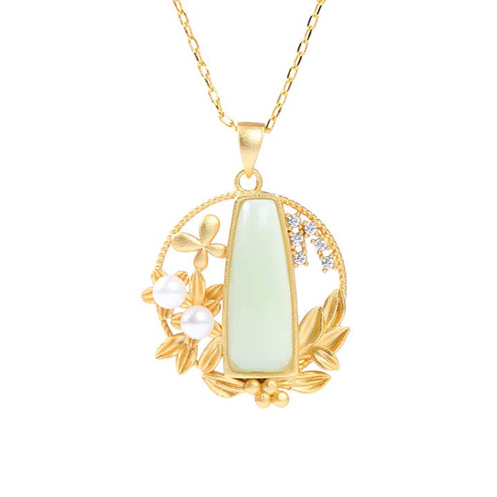 Bright MacMing - Wholesale Pendant/Charm Necklace - A Spring Theme Jade Necklace2