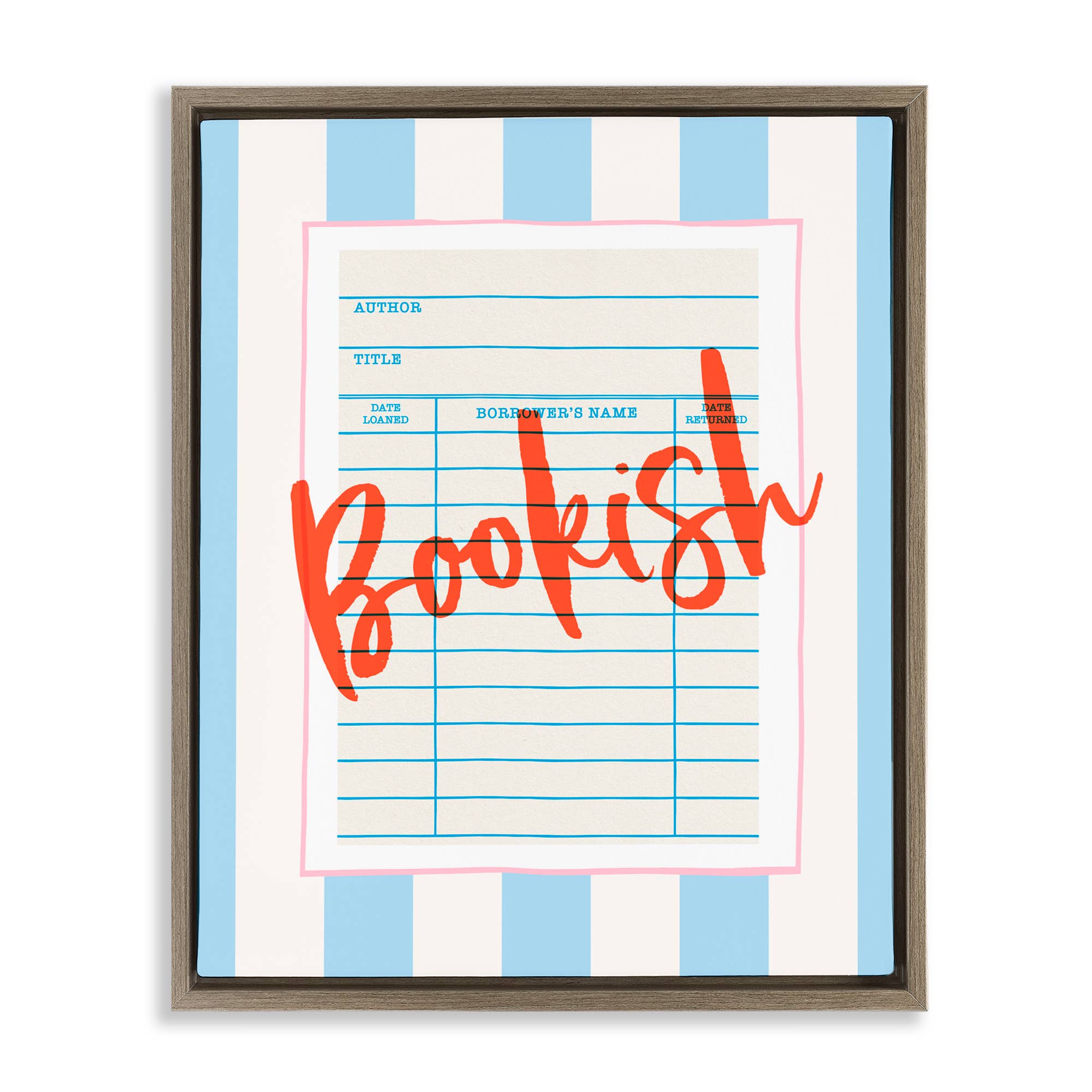 Stupell Industries - Wholesale Wall Sign - Bookish Library Card - Framed Wall Art23