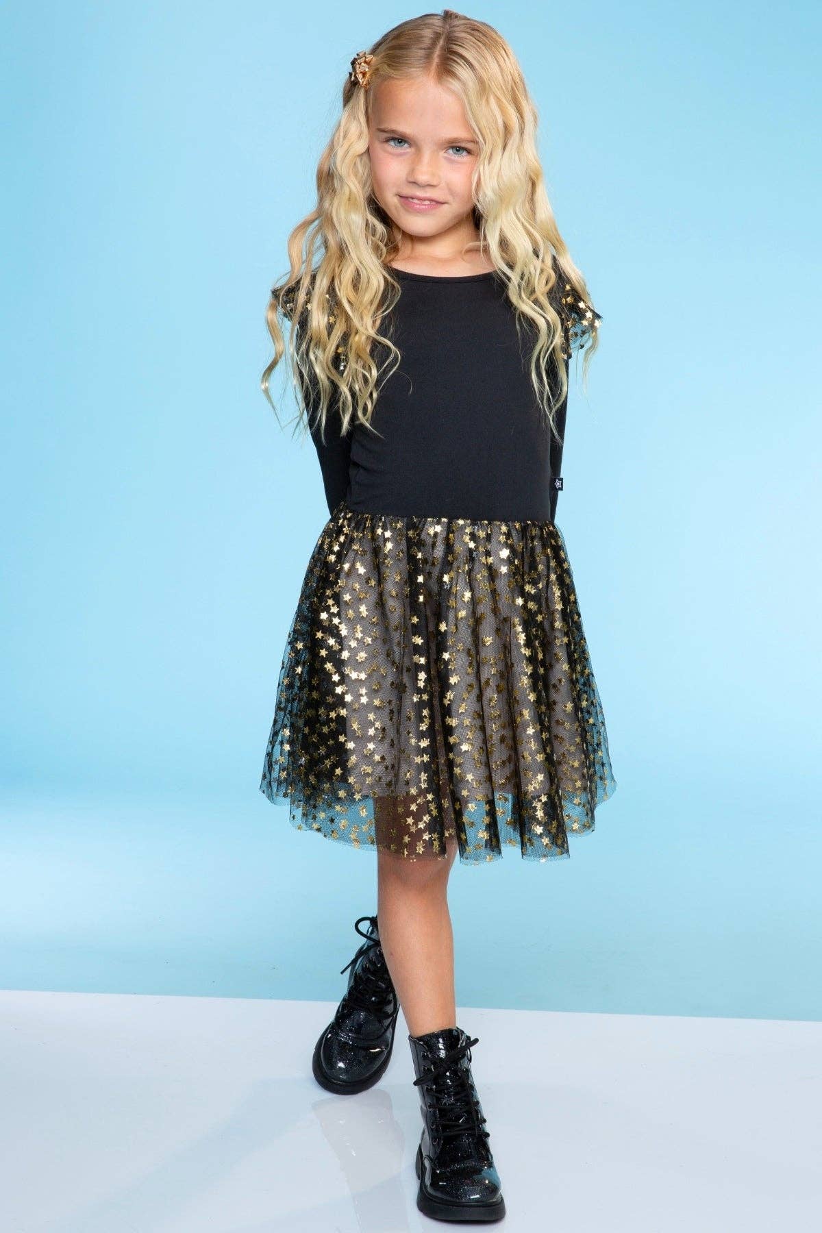 PixieLane - Wholesale Dress - Kids - Simply Soft Bow Back Be Happy Tulle Dress1