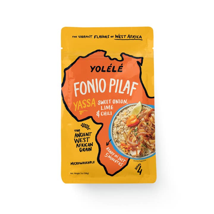 Yassa ! Pilaf au fonio (6 x 7 oz) pour la vente par Yolélé