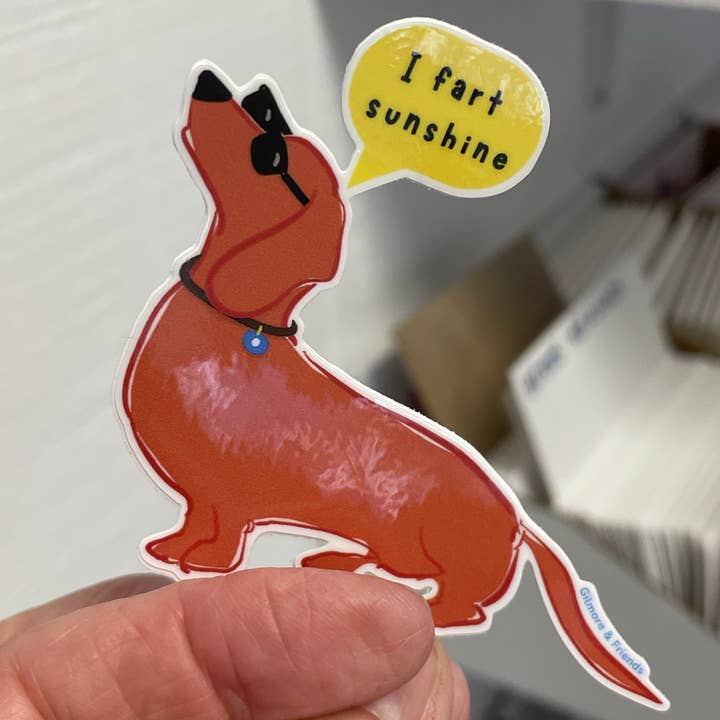 I Fart Sunshine Sticker for wholesale by Gilmore & Friends