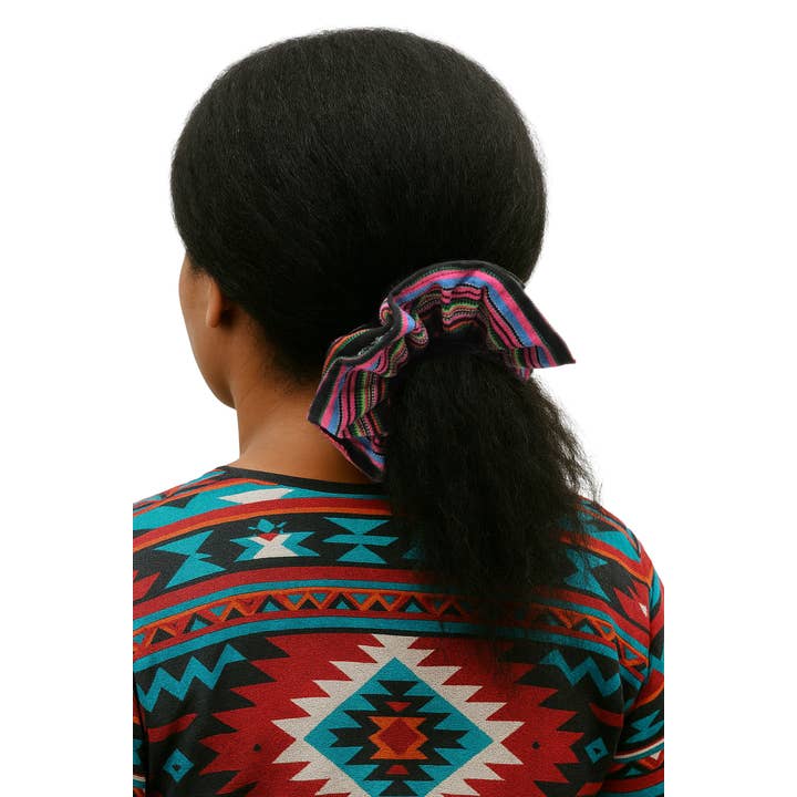 Cap Zone - Wholesale Scrunchie - Women's - Navajo Baja Tribal Stripe Hair Tie Scrunchies3