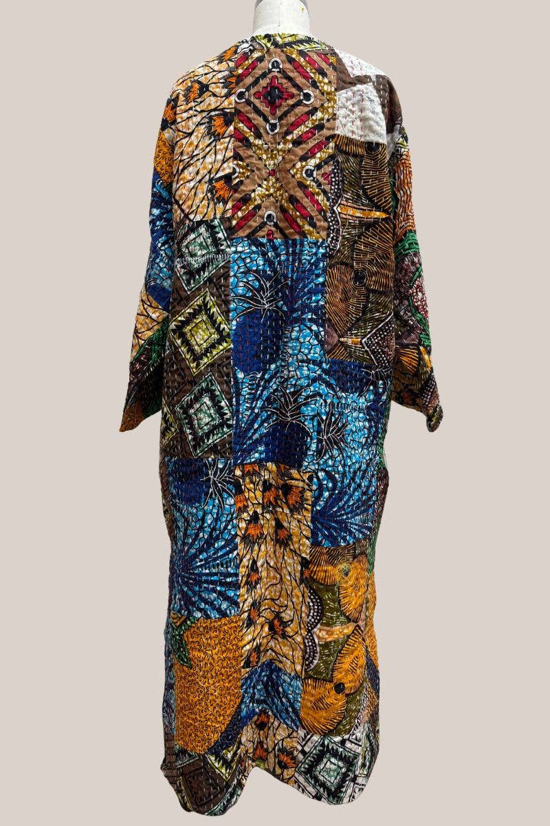 Leto Accessories - Wholesale Kimono - Women's - Handmade India Assorted Patchwork Dusters - All Different4