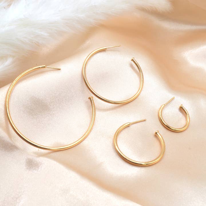 Aros Finos Abiertos para venta al por mayor de Graceful Jewels co.