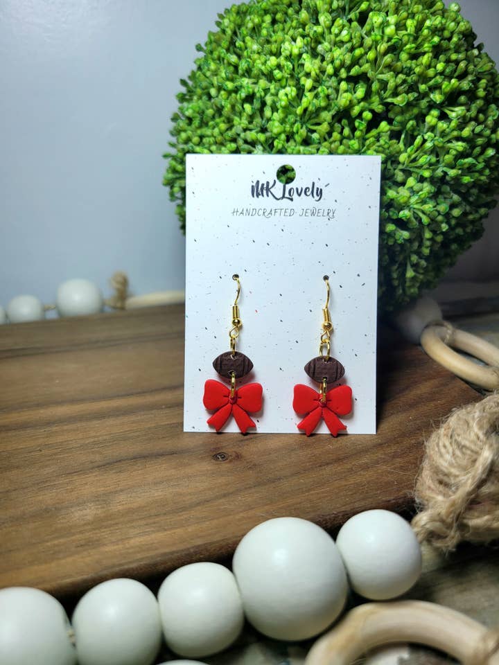 Bow Colored Sports Dangles for wholesale by MK Lovely Boutique