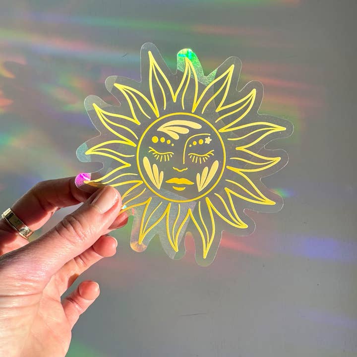 Ten By Ten - Wholesale Suncatcher - Sun Goddess Suncatcher Sticker Rainbow Window Decal7