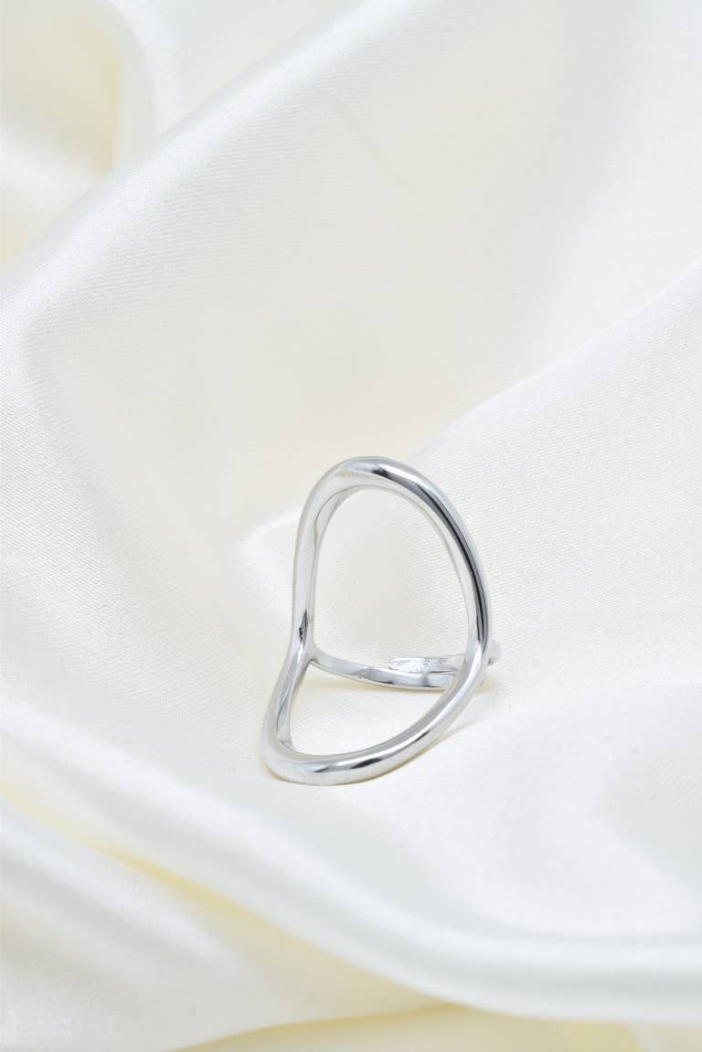 Kapyco - Venta al por mayor Anillo de banda/apilable - Anillo ajustable de acero inoxidable dorado o plateado - BG3102303