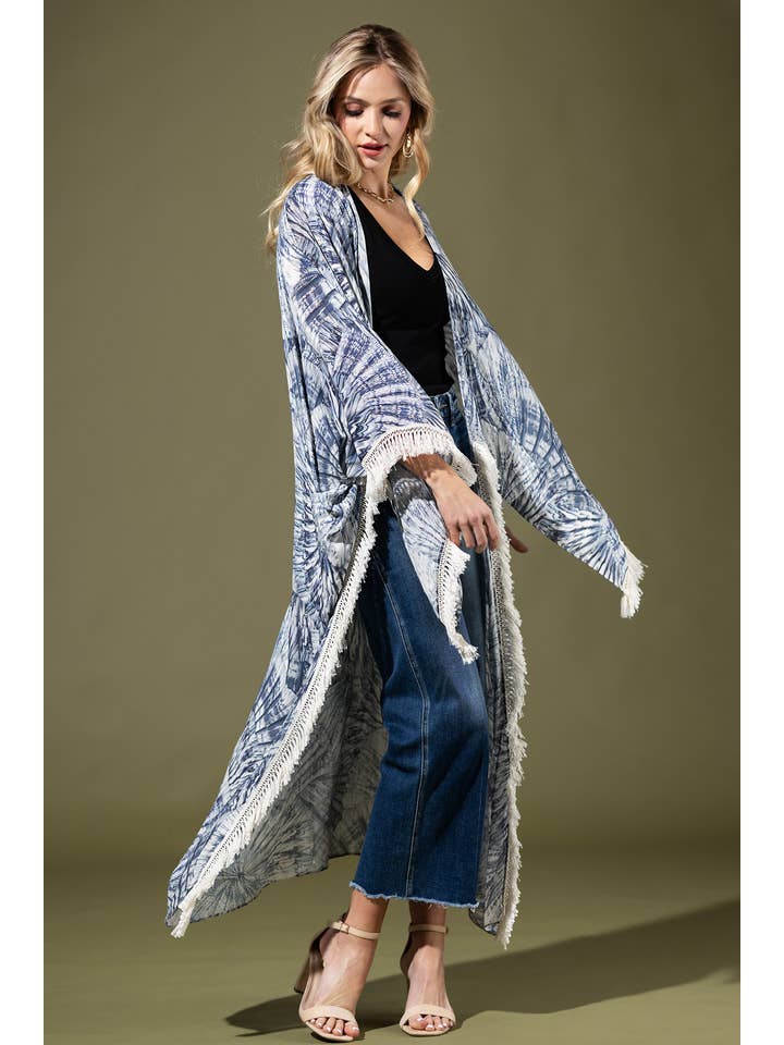 Indigo Hand Kimono for wholesale on Faire10