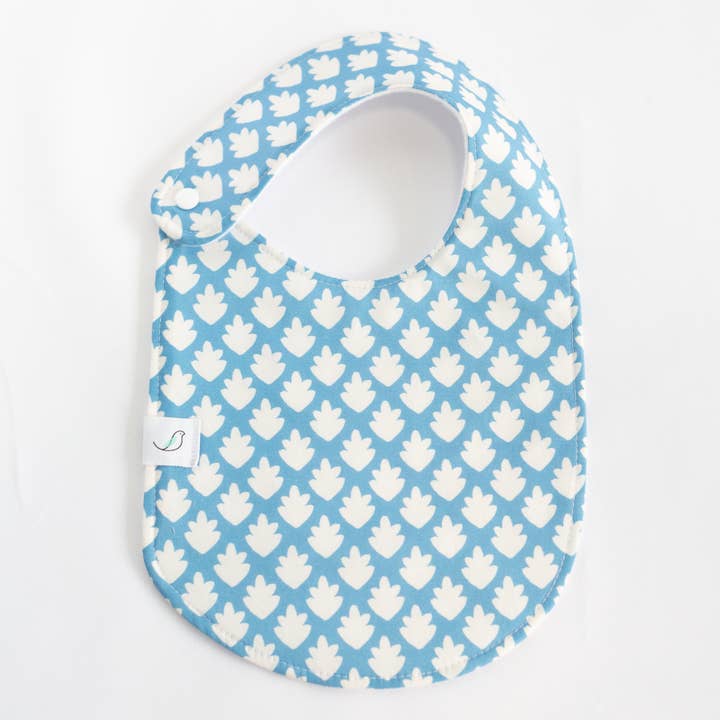 Charlie Snap Bib - Seaflower for wholesale by Hemming Birds