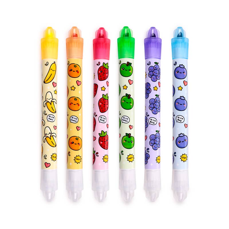 Puckator Ltd – wholesale Highlighter – Foodiemals Erasable Highlighter Set of 6 with Scented Ink3