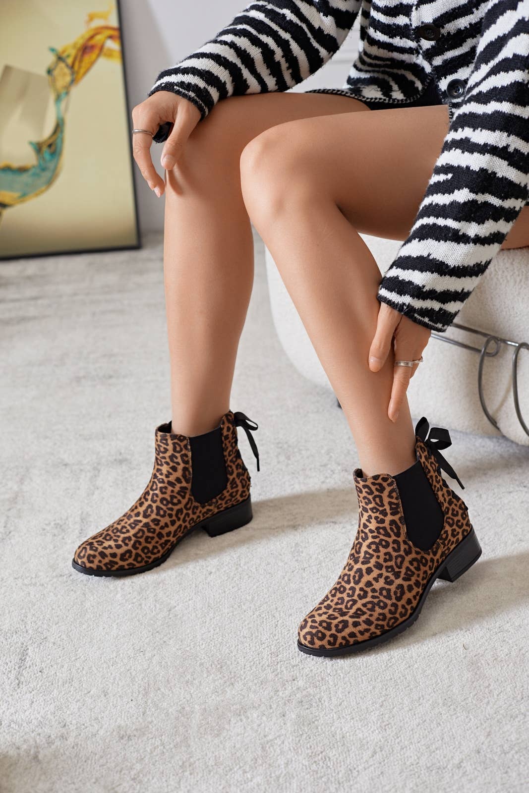 ERYNN - Wholesale Booties - Women's - FLAT ANKLE BOOT WITH BOW - ELSA7