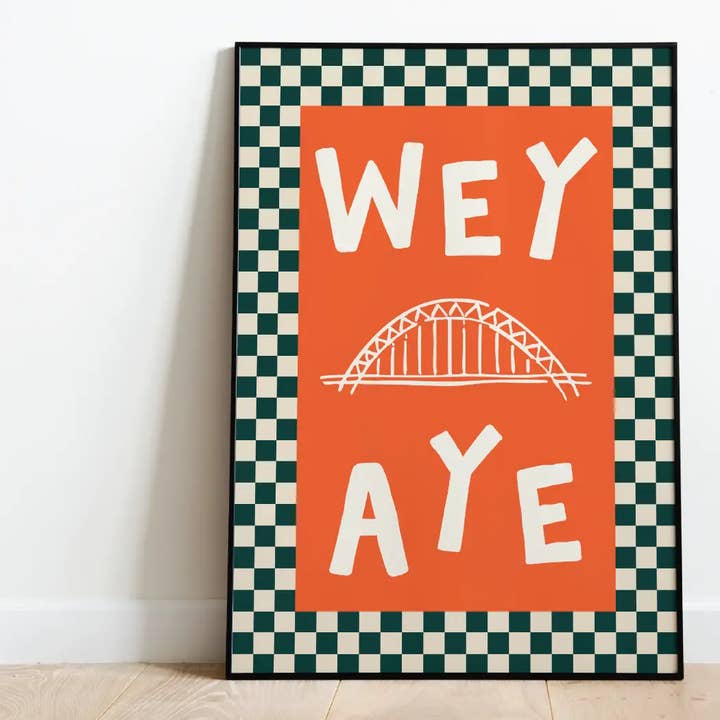 Wey Aye Print for wholesale by Hollie Newton Studio