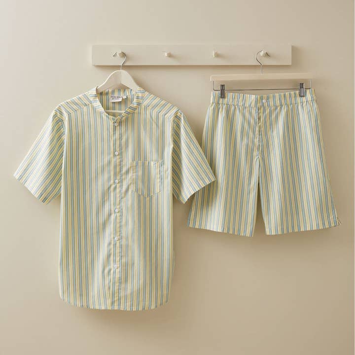 Riviera men's short pyjama for wholesale by Sylvie Thiriez