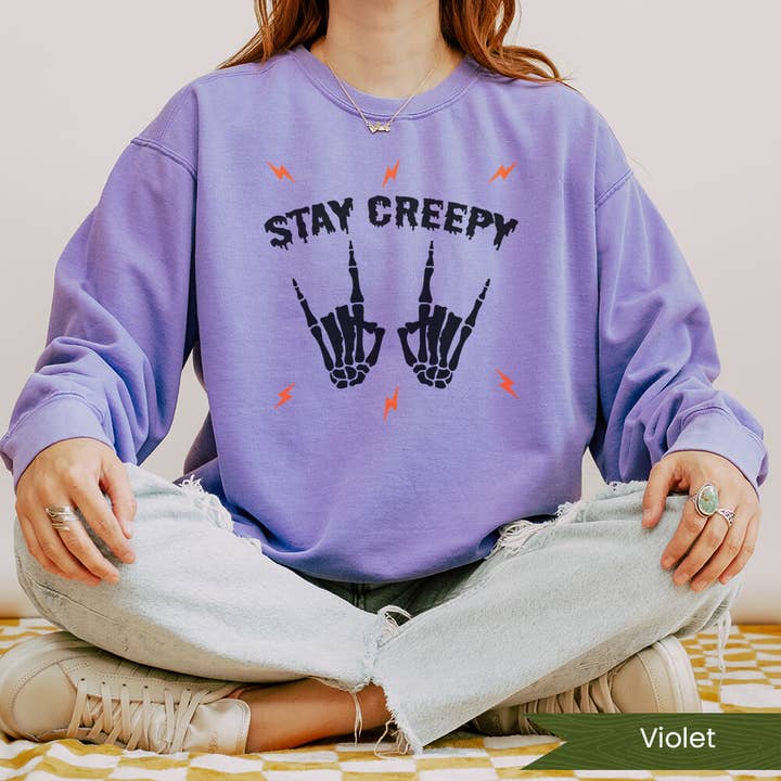 Stay Creepy Skeleton Hands for wholesale by Wildflower Apparel Co.